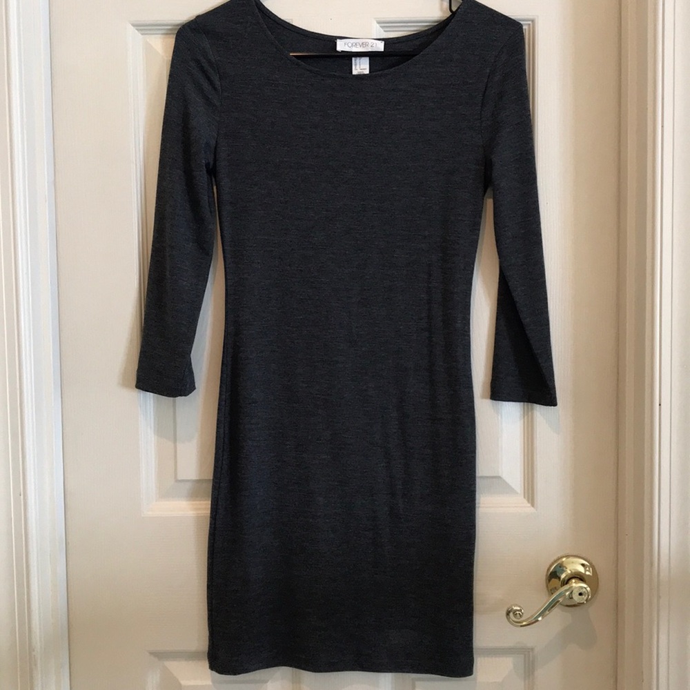 S forever 21 grey bodycon dress